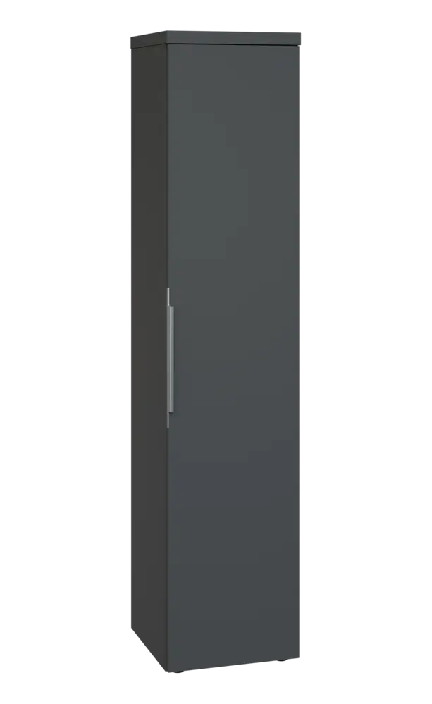 SIN 5 - 4D kancelářská skříň, 1-dveřová, pravá, 1820x400x400, antracit